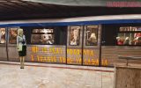 firea metrou vandalizat